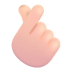 Hand-With-Index-Finger-And-Thumb-Crossed-3d-Light icon
