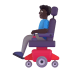 Man-In-Motorized-Wheelchair-3d-Dark icon