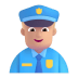Man-Police-Officer-3d-Medium-Light icon