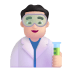 Man-Scientist-3d-Light icon