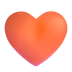 Orange-Heart-3d icon
