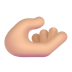 Palm-Up-Hand-3d-Medium-Light icon