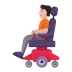 Person-In-Motorized-Wheelchair-3d-Light icon