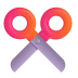 Scissors-3d icon