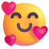Smiling-Face-With-Hearts-3d icon