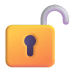 Unlocked-3d icon