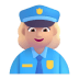 Woman-Police-Officer-3d-Medium-Light icon