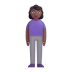 Woman-Standing-3d-Medium-Dark icon