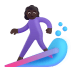 Woman-Surfing-3d-Dark icon