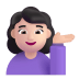 Woman-Tipping-Hand-3d-Light icon