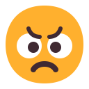 Angry-Face-Flat icon