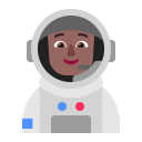 Astronaut Flat Medium Dark icon