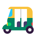 Auto Rickshaw Flat icon