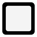 Black-Square-Button-Flat icon