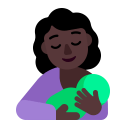Breast Feeding Flat Dark icon