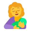 Breast Feeding Flat Default icon