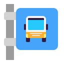 Bus Stop Flat icon