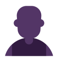 Bust In Silhouette Flat icon