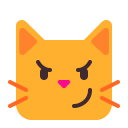 Cat With Wry Smile Flat icon