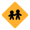 Children Crossing Flat icon