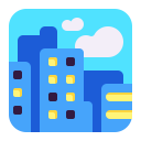 Cityscape-Flat icon