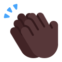 Clapping-Hands-Flat-Dark icon