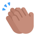 Clapping-Hands-Flat-Medium icon