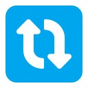 Clockwise-Vertical-Arrows-Flat icon