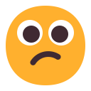 Confused Face Flat icon
