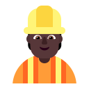 Construction Worker Flat Dark icon