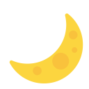 Crescent Moon Flat icon