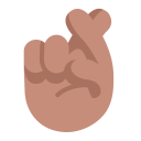 Crossed-Fingers-Flat-Medium icon