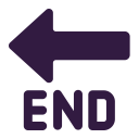 End Arrow Flat icon