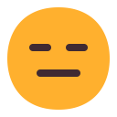 Expressionless-Face-Flat icon