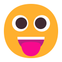 Face-With-Tongue-Flat icon