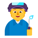 Factory Worker Flat Default icon
