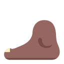 Foot Flat Medium Dark icon
