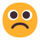 Frowning Face Flat icon