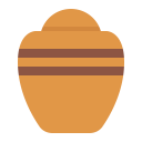 Funeral Urn Flat icon