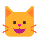 Grinning Cat Flat icon