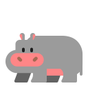 Hippopotamus-Flat icon