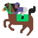 Horse Racing Flat Medium Dark icon