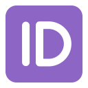 Id Button Flat icon