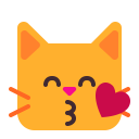 Kissing-Cat-Flat icon