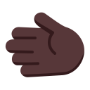 Leftwards Hand Flat Dark icon