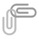 Linked Paperclips Flat icon