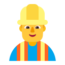 Man-Construction-Worker-Flat-Default icon