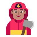Man Firefighter Flat Medium icon