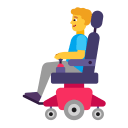 Man-In-Motorized-Wheelchair-Flat-Default icon