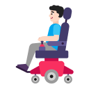 Man-In-Motorized-Wheelchair-Flat-Light icon